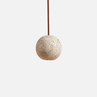 Ophir stone pendant light with LED bulb