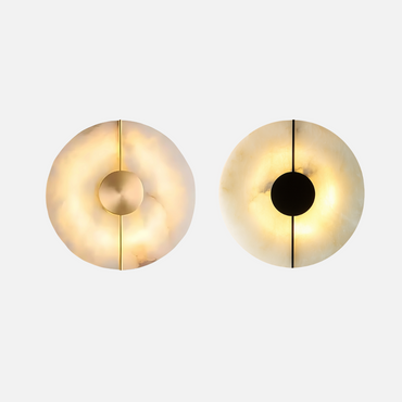 Modern LED marble wall sconce for bedroom lighting