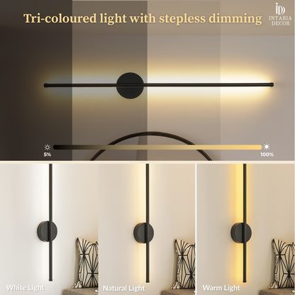 Battery operated wall lamp with Type-C charging and 14 hours runtime