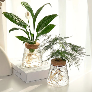 Clarva Dotted Glass Vase – Modern Scandinavian Decorative Vase